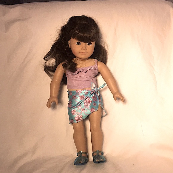 American Girl 2002 Ruffled Tankini Outfit - retired - Picture 1 of 5